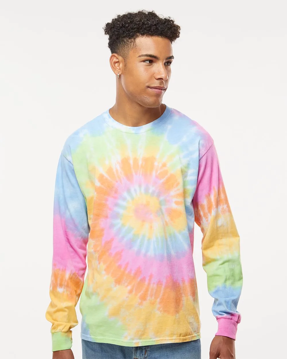 COLORTONE® Unisex Tie-Dyed Long Sleeve T-Shirt view 2