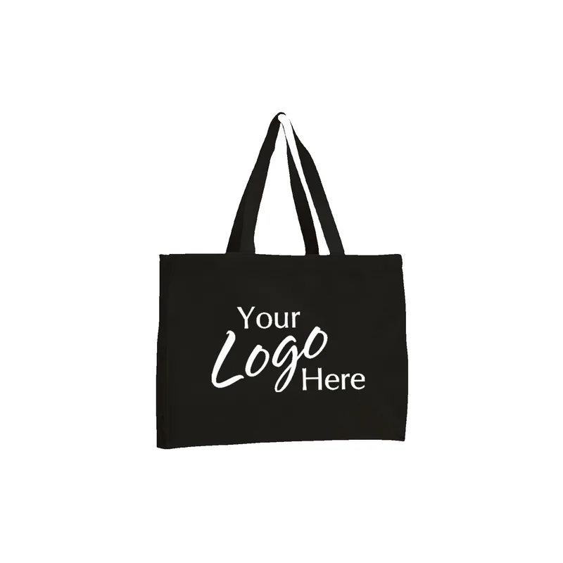 Canvas Tote Bag w/4" Gusset (15"x12"x4")