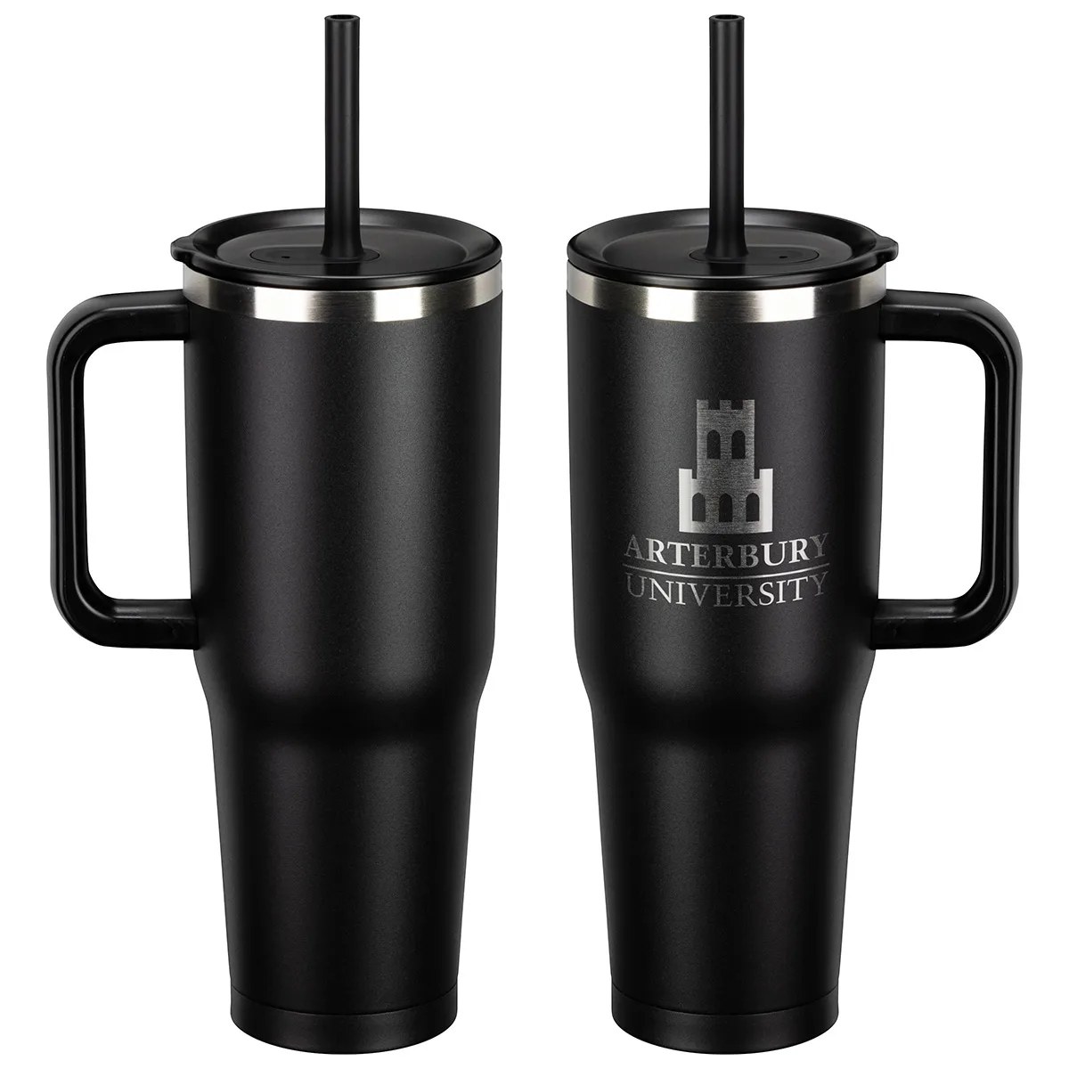SENSO® Summit 40 oz Insulated Stainless Steel Travel Mug with Press-In Str view 5