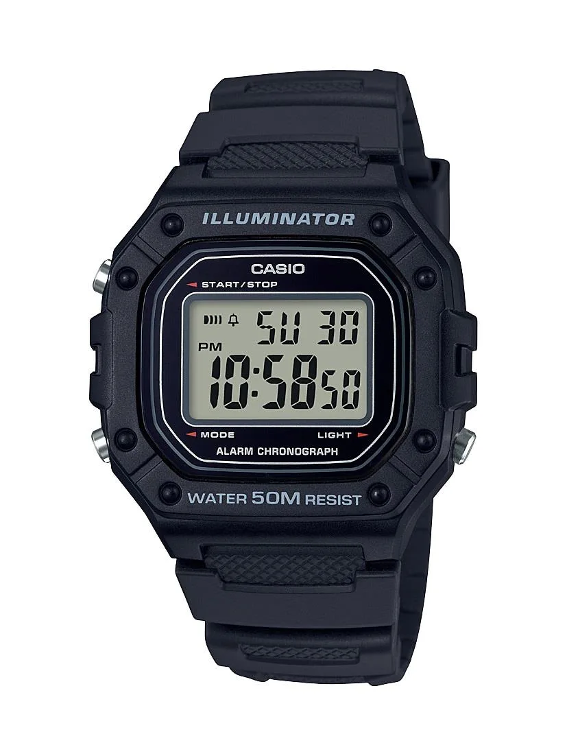 Casio Mens Large Digital Watch Black