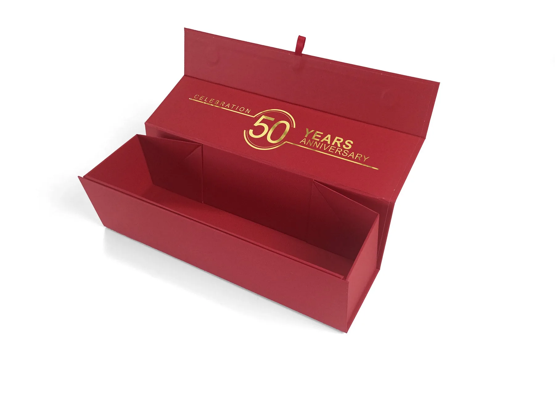Gina - Magnetic Gift Box - Foil Print (13 1/2" x 3 1/2" x 3 1/2") view 2
