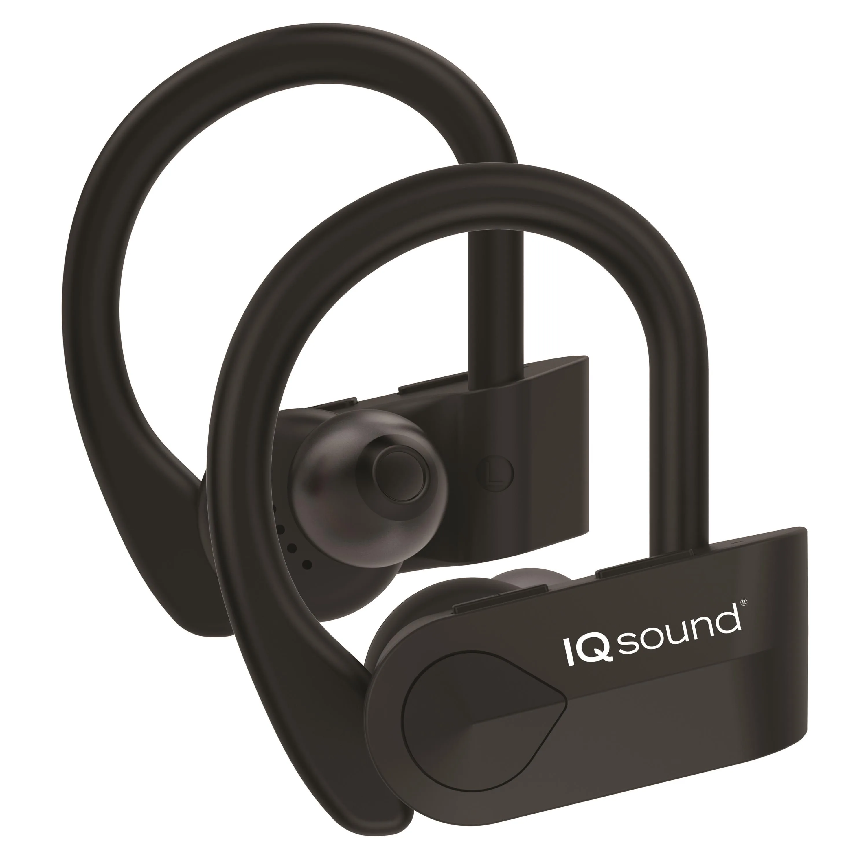 Supersonic® True Wireless Bluetooth® Sport Earbuds w/Charging Case (Black)