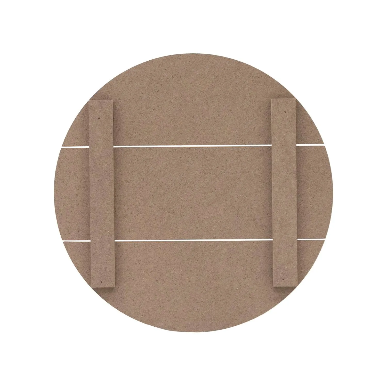 12" Round MDF Slatted Wood Print view 4