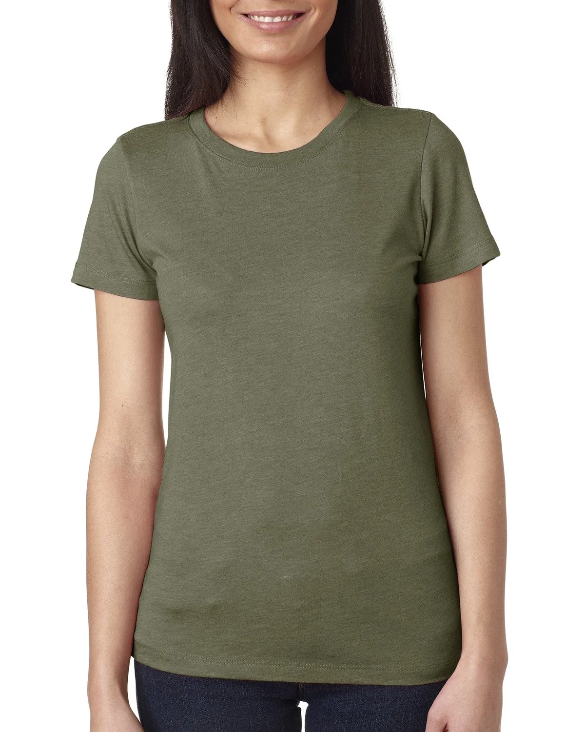 NEXT LEVEL APPAREL Ladies' Triblend Crew view 4