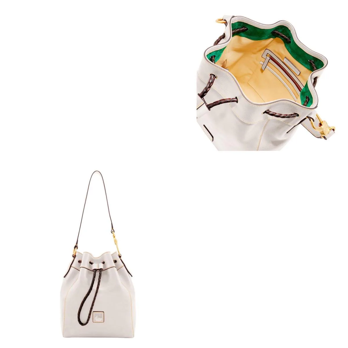 Dooney & Bourke Ecru Florentine Hattie Drawstring