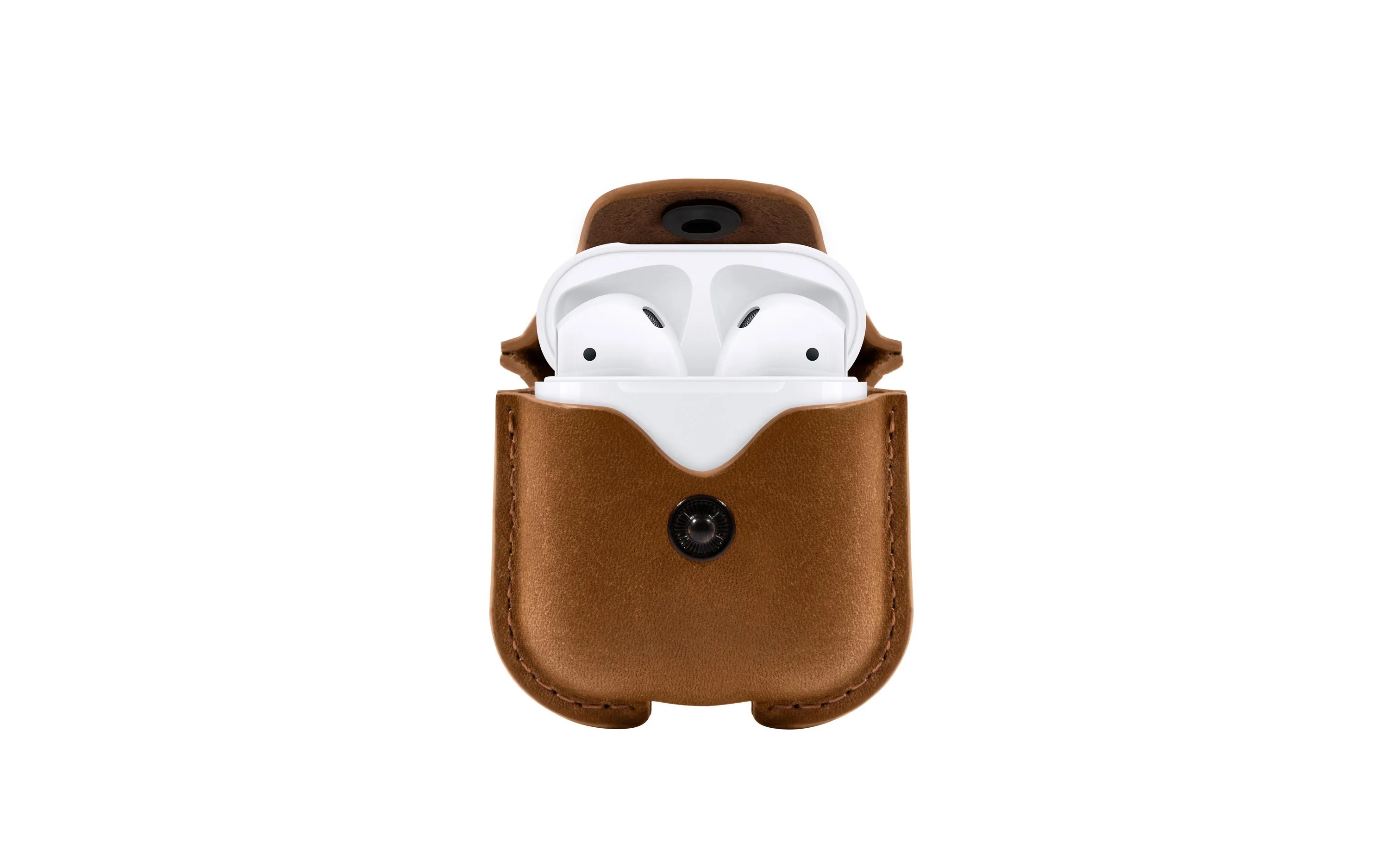 Twelve South Airsnap For Airpods In Cognac