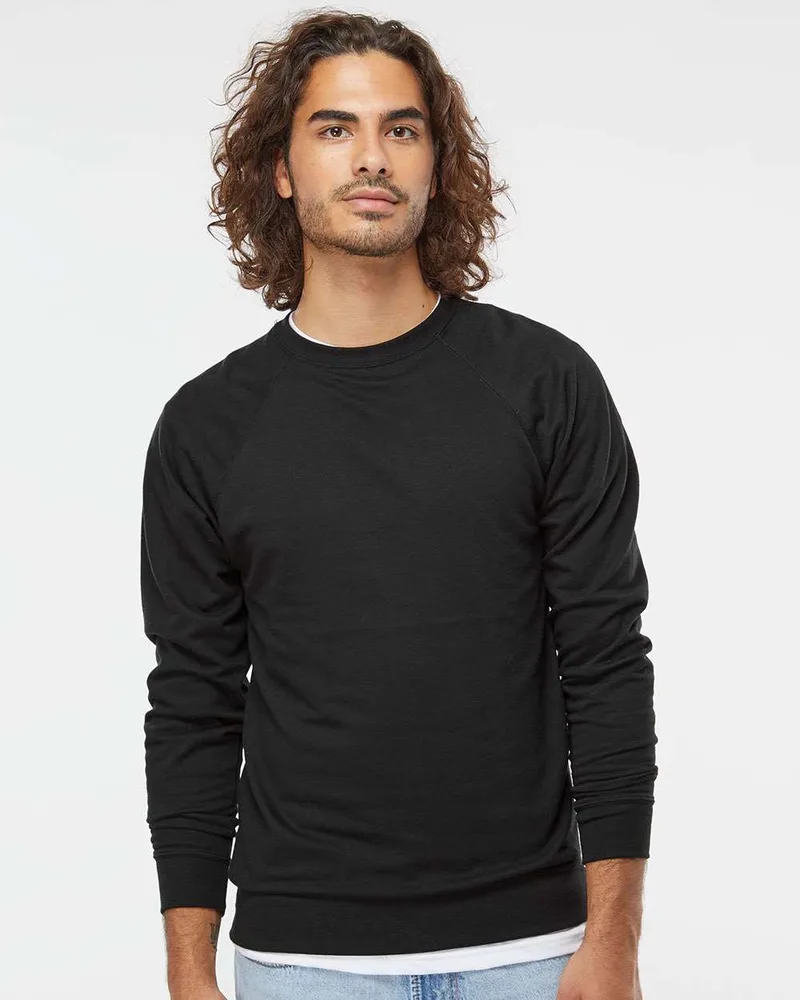 Independent Trading Co.® Unisex Icon Lightweight Loopback Terry Crewneck Sweatshirt