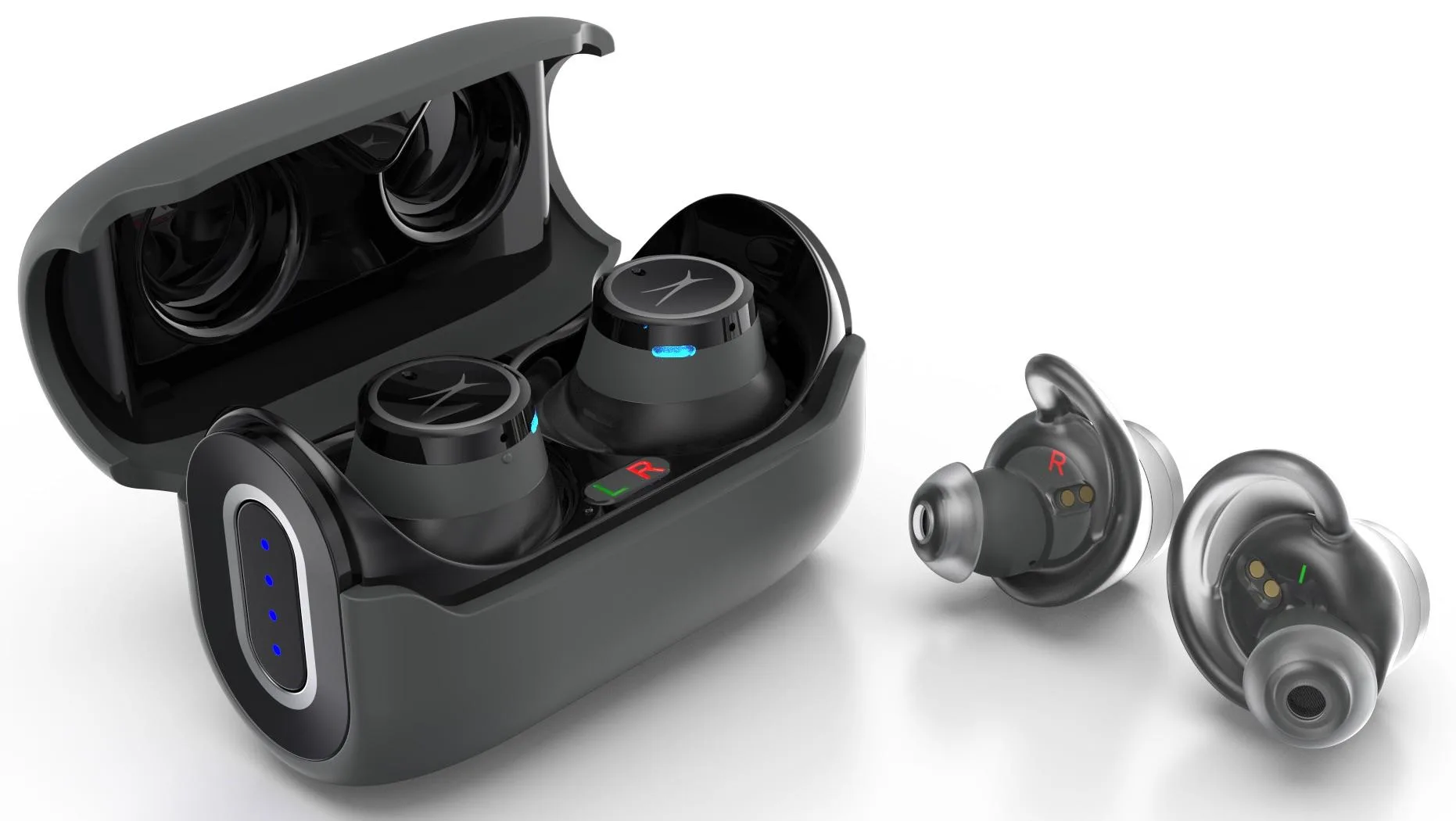Altec Lansing Gray Hydrabuds Truly Wireless Bluetooth Earphones