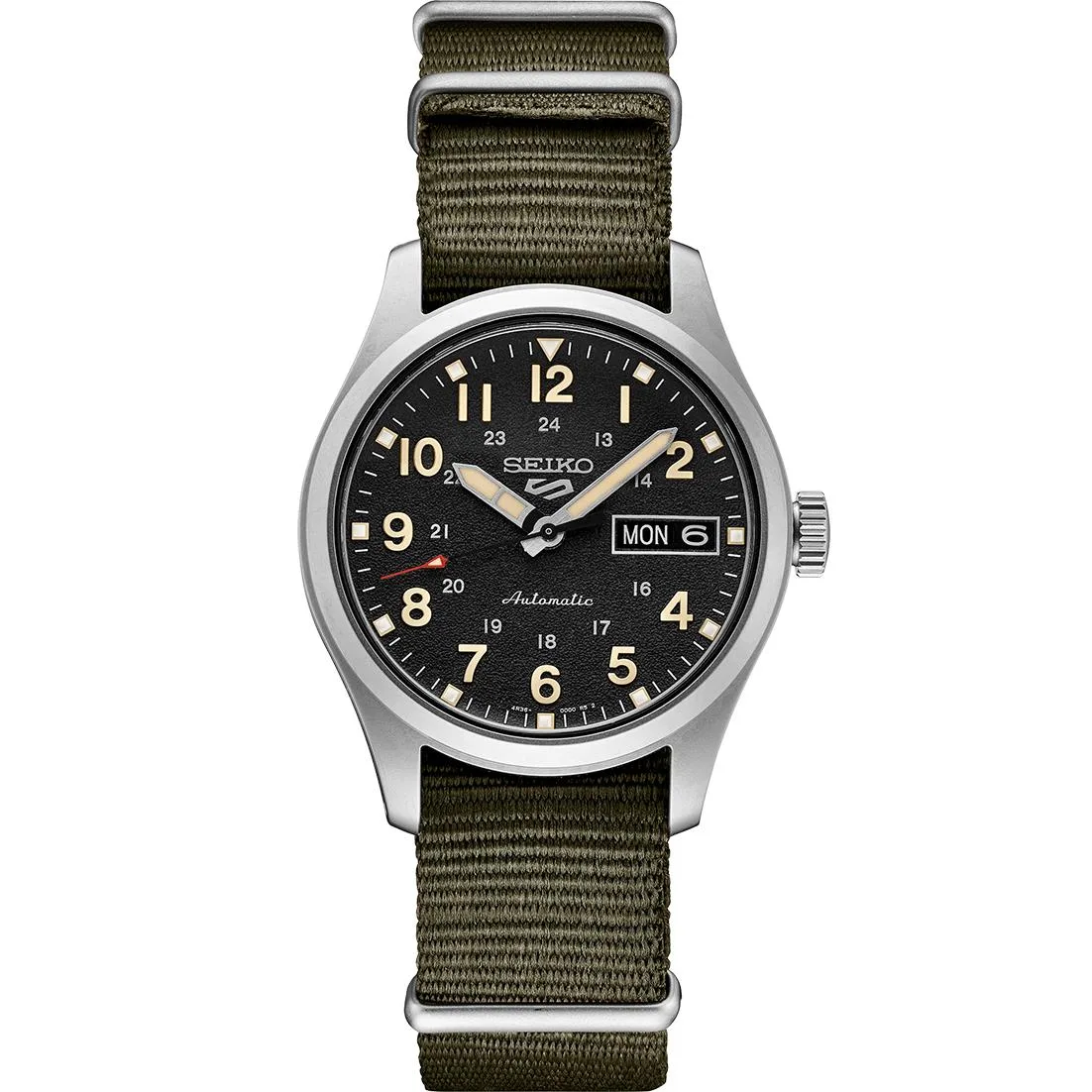 Seiko Watch 5 Sports Automatic Black Dial Mid-Size