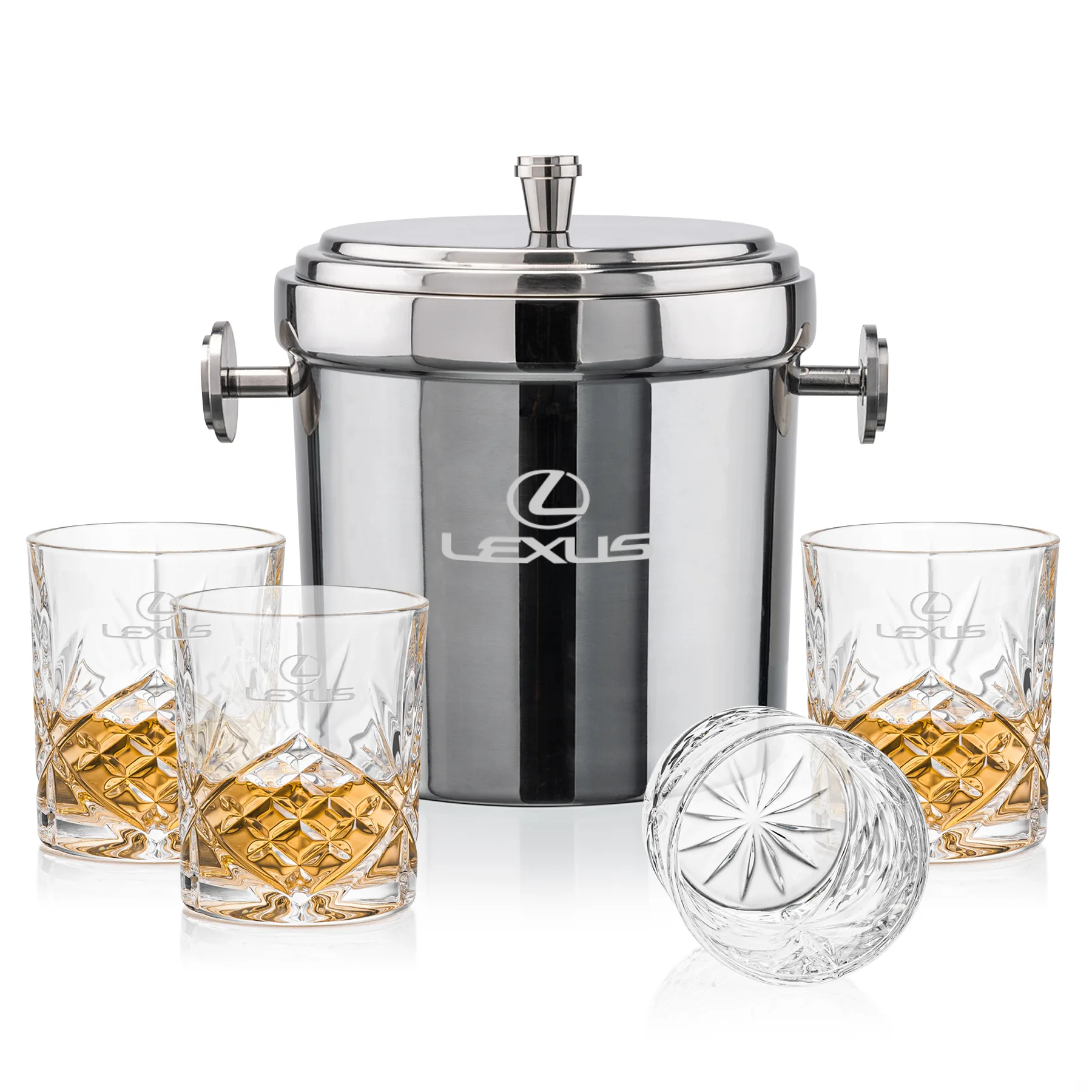 Milano Bucket Set, Laser Engraving, Set of 5