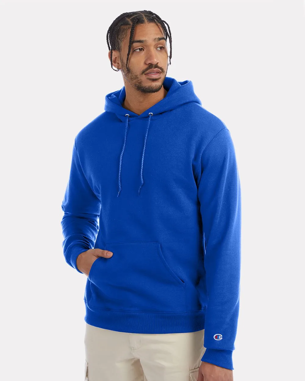 Champion® Unisex Powerblend® Hooded Sweatshirt view 2