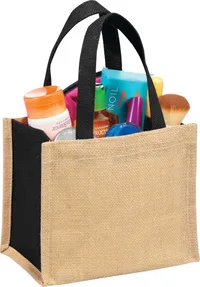 Mini Jute Gift Tote — Screen Printed - 0 to 0 stitches