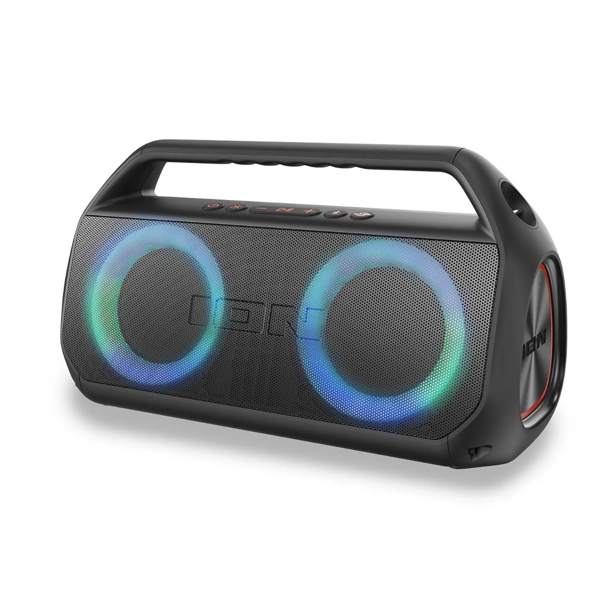 Ion Audio Uber Boom Ultra Water Resistant Stereo Boombox W/ Lights