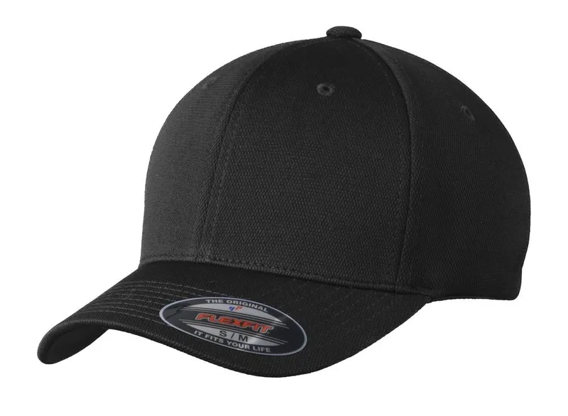 Sport-Tek® Flexfit® Cool & Dry Poly Block Mesh Cap.