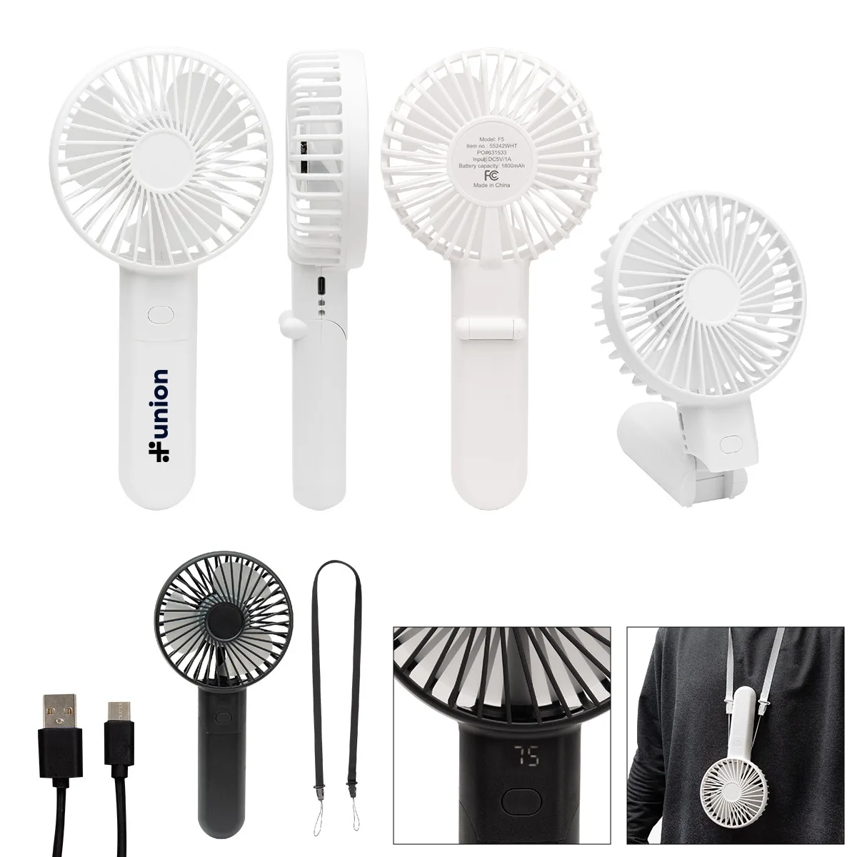 Bend & Snap Rechargeable Fan view 2