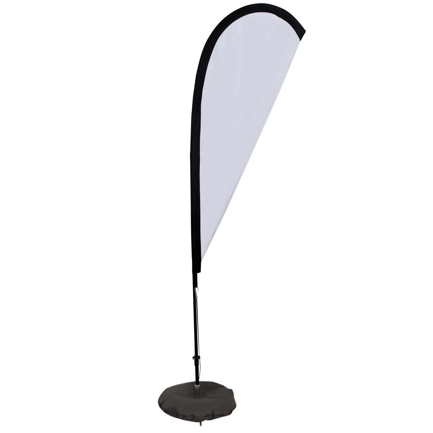 6' Elite Teardrop Nylon Sail Sign Flag, 1-Sided, Scissor view 2