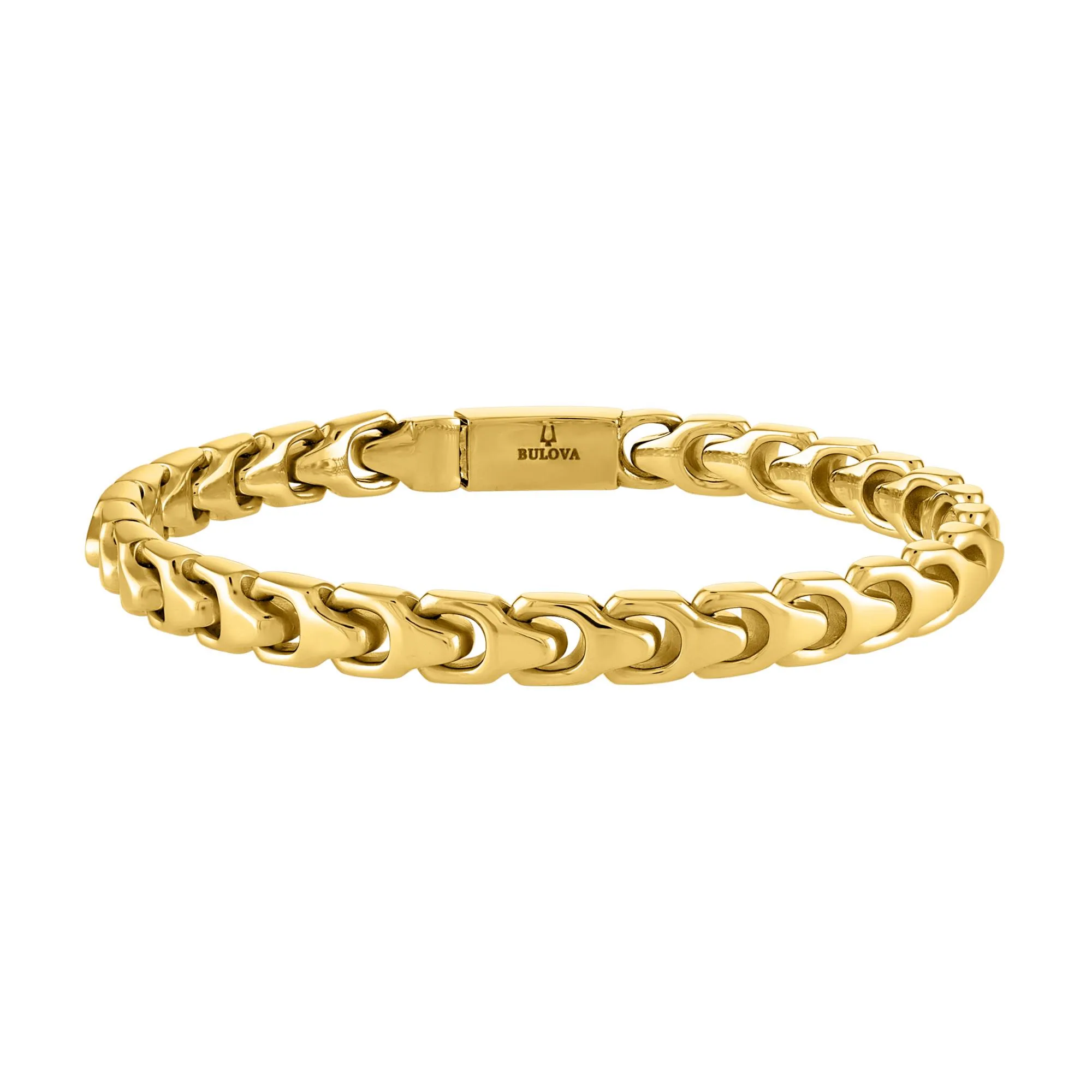 Bulova Jewelry Link™ 10MM Gold Stainless Steel Bracelet - Large