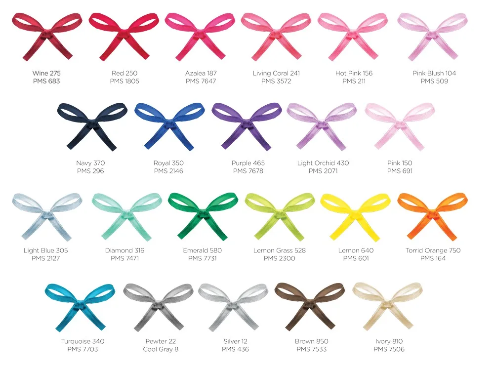 Ribbon Color Chart