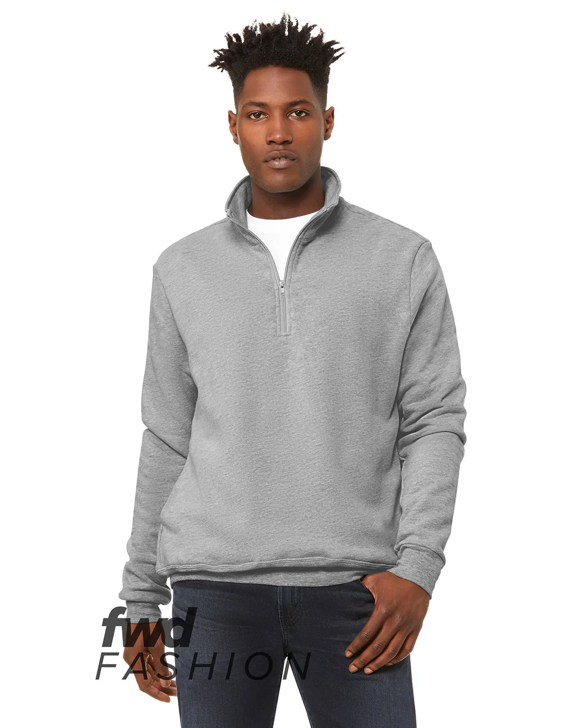 BELLA+CANVAS FWD Fashion Unisex Quarter Zip Pullover Fleece