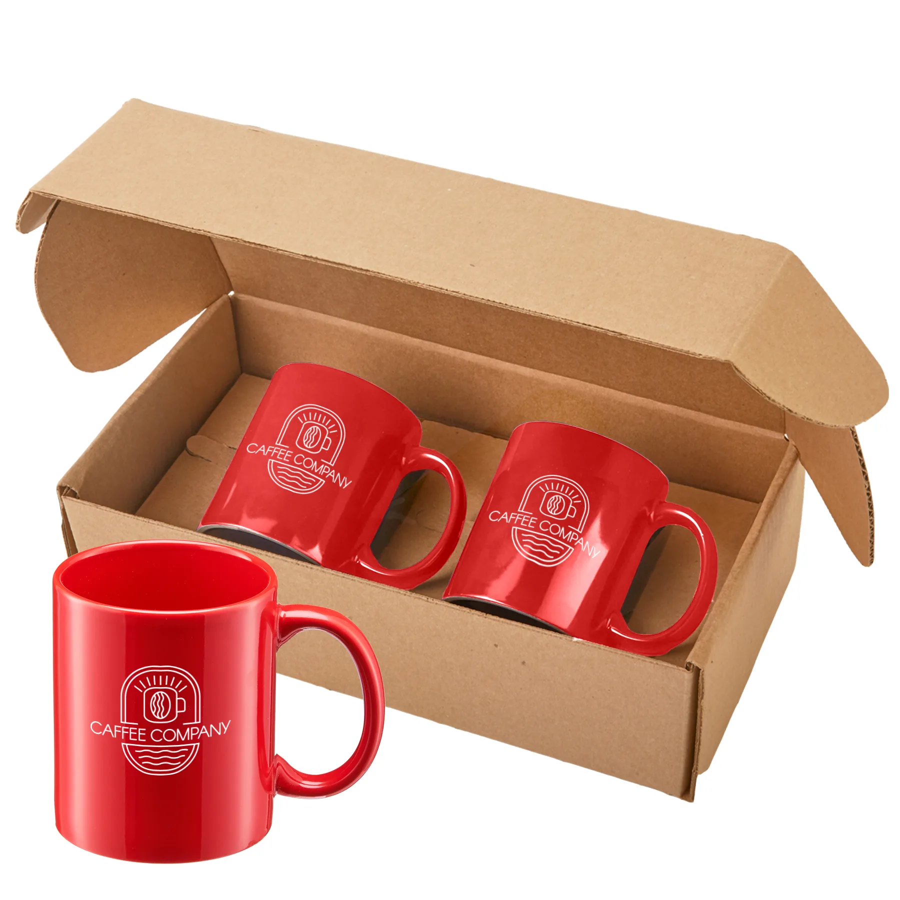 11 Oz. Sunrise Ceramic Mugs Gift Set view 3