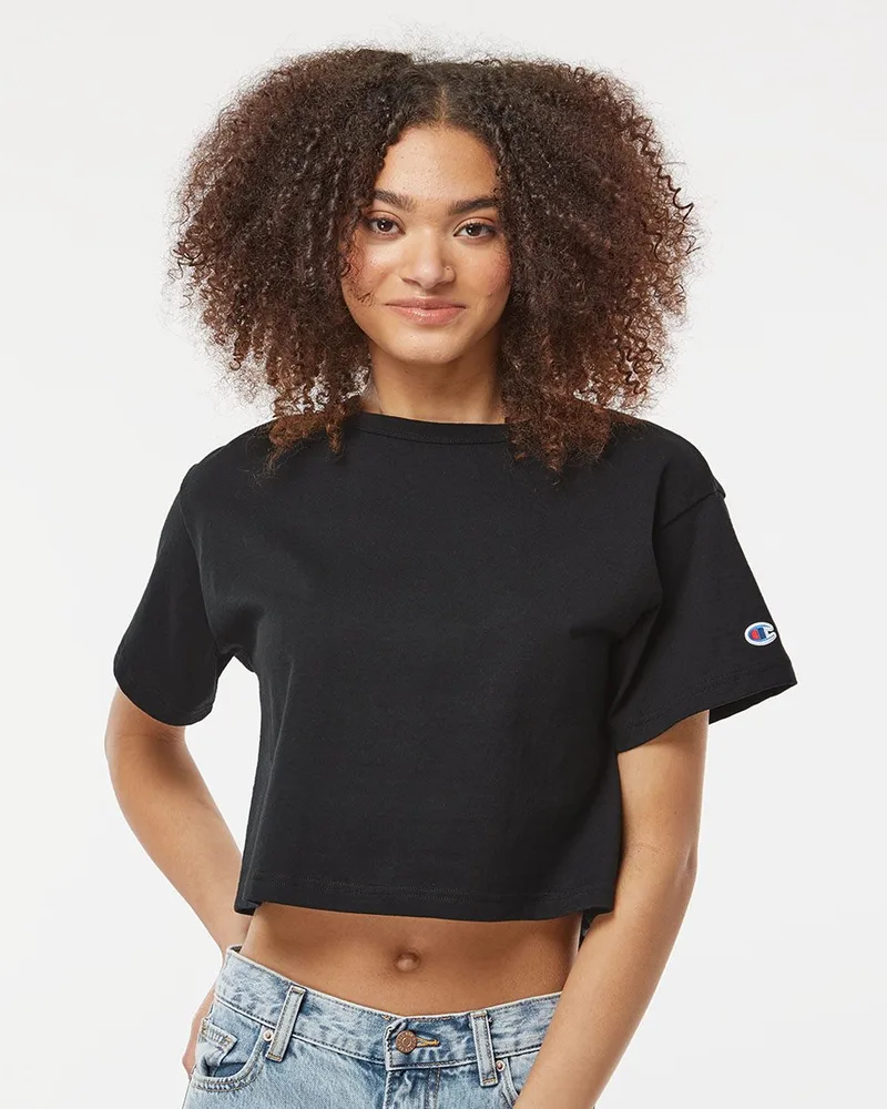 Champion® Ladies' Cropped Heritage T-Shirt view 2