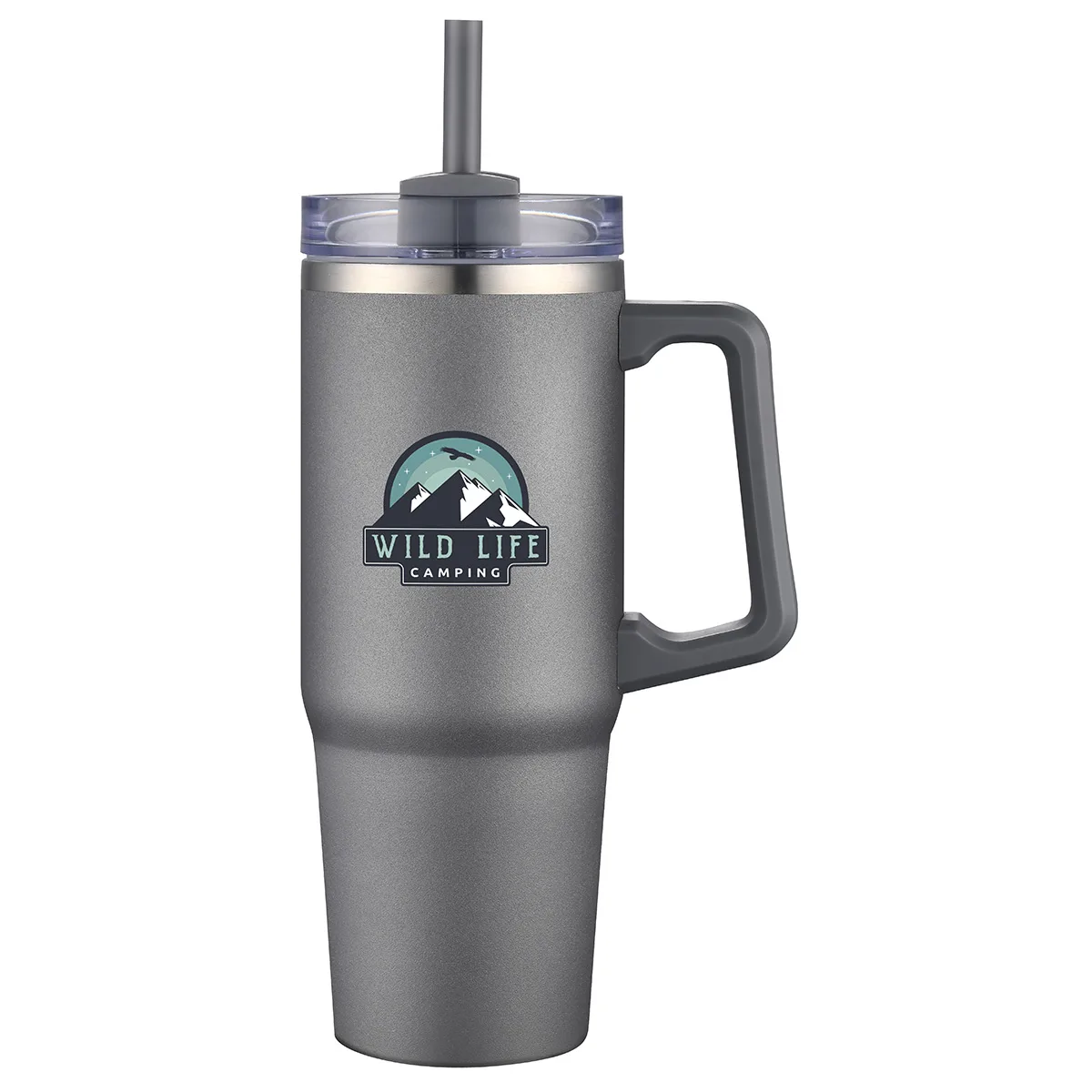 Milo 30 oz Vacuum Insulated Stainless Steel Mug with Straw view 7