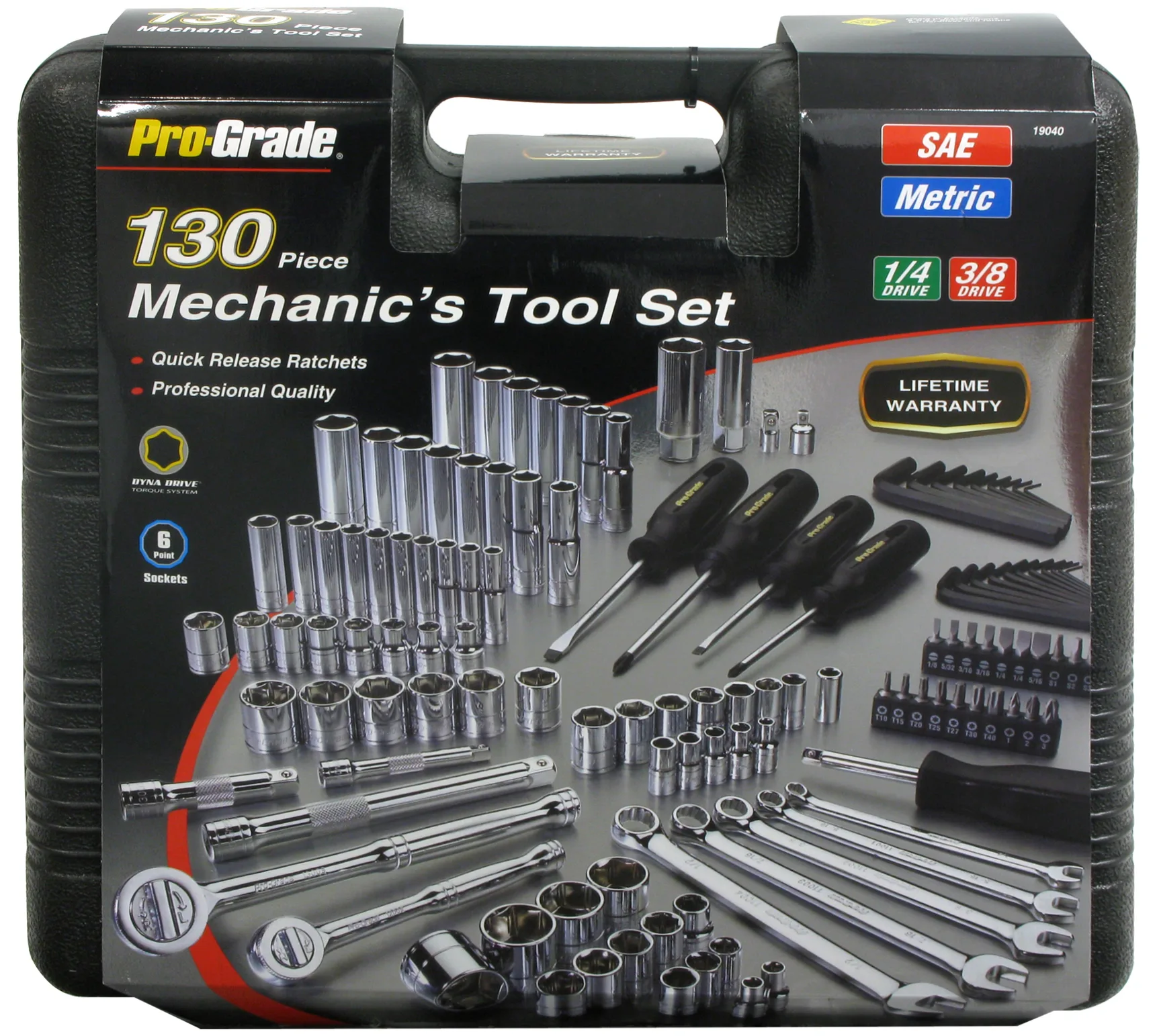 Allied Pro-Grade 130-Piece Mechanic's Tool Set w/Case