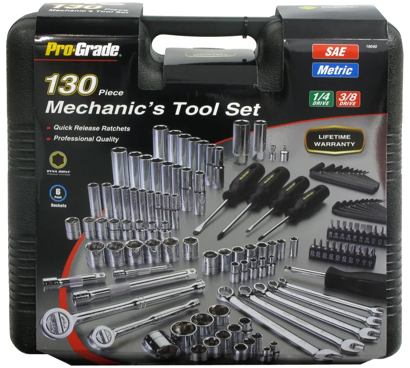 Allied Pro-Grade 130-Piece Mechanic's Tool Set w/Case