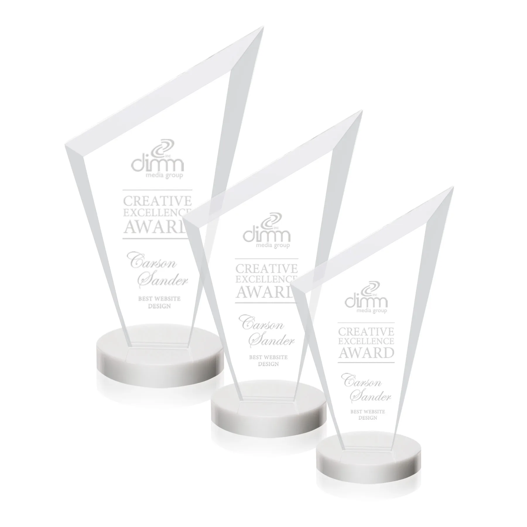 Deep Etch, White