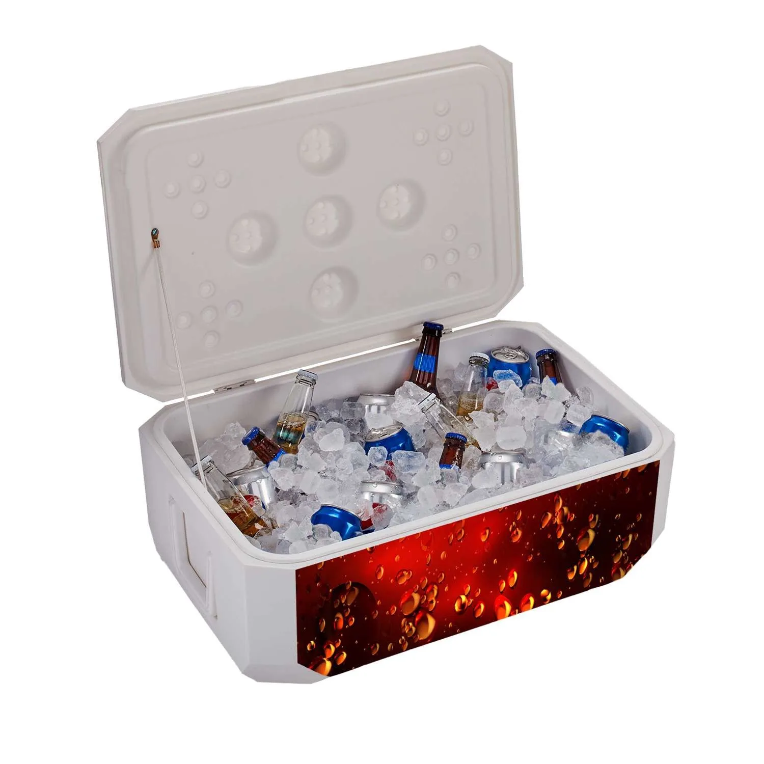Cornhole Cooler with Imprint on Game Top and Sides view 3