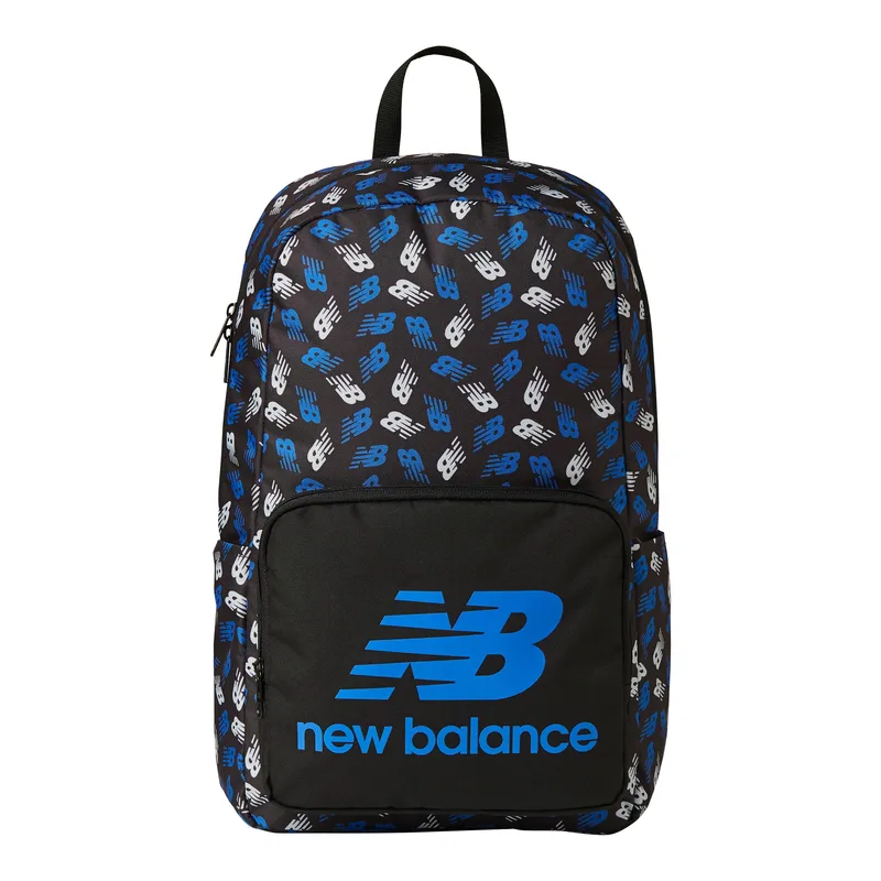 New Balance Kids Black Printed Backpack Size 18.3 X 12.2 X4.3