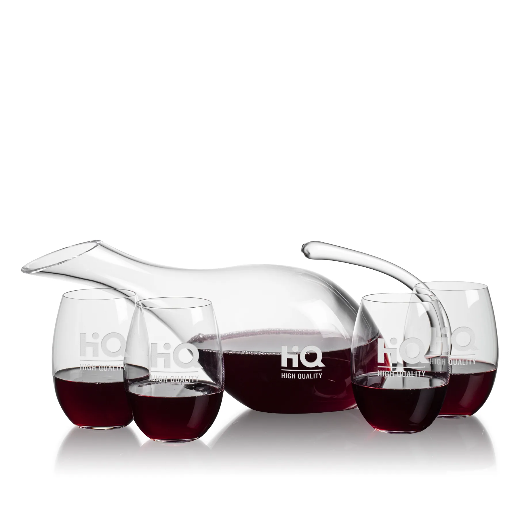 Carafe Stemless Set, Carlita Wine Set, Carafe & 4 Stemless