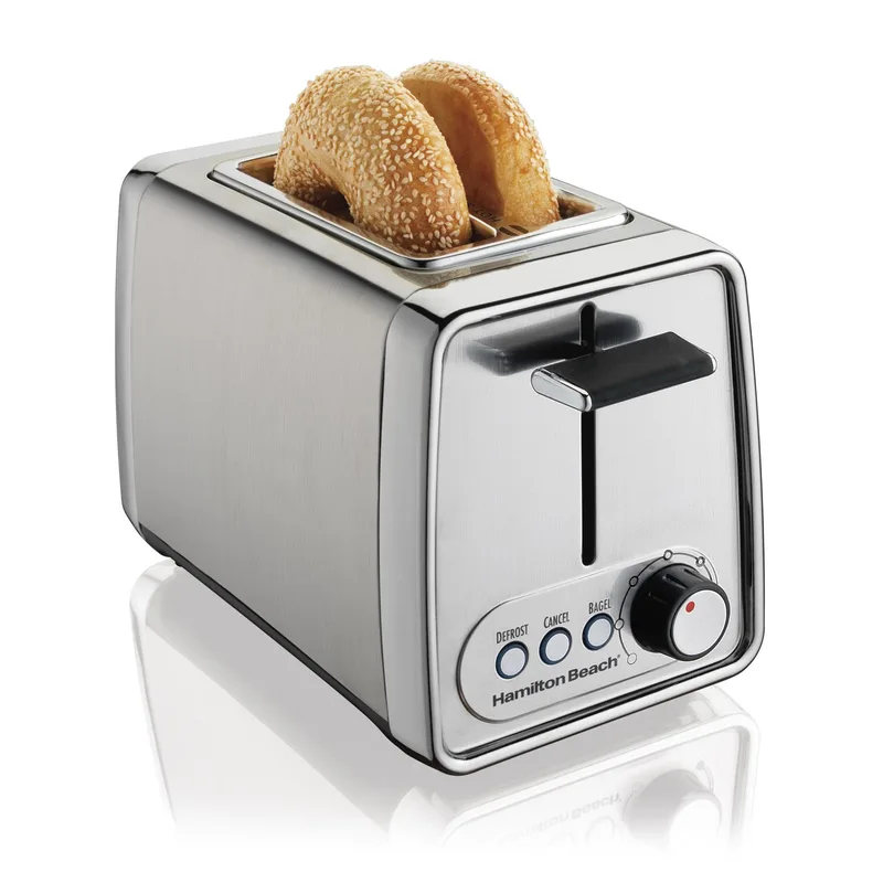 Hamilton Beach® Modern Chrome 2 Bagel Slice Toaster