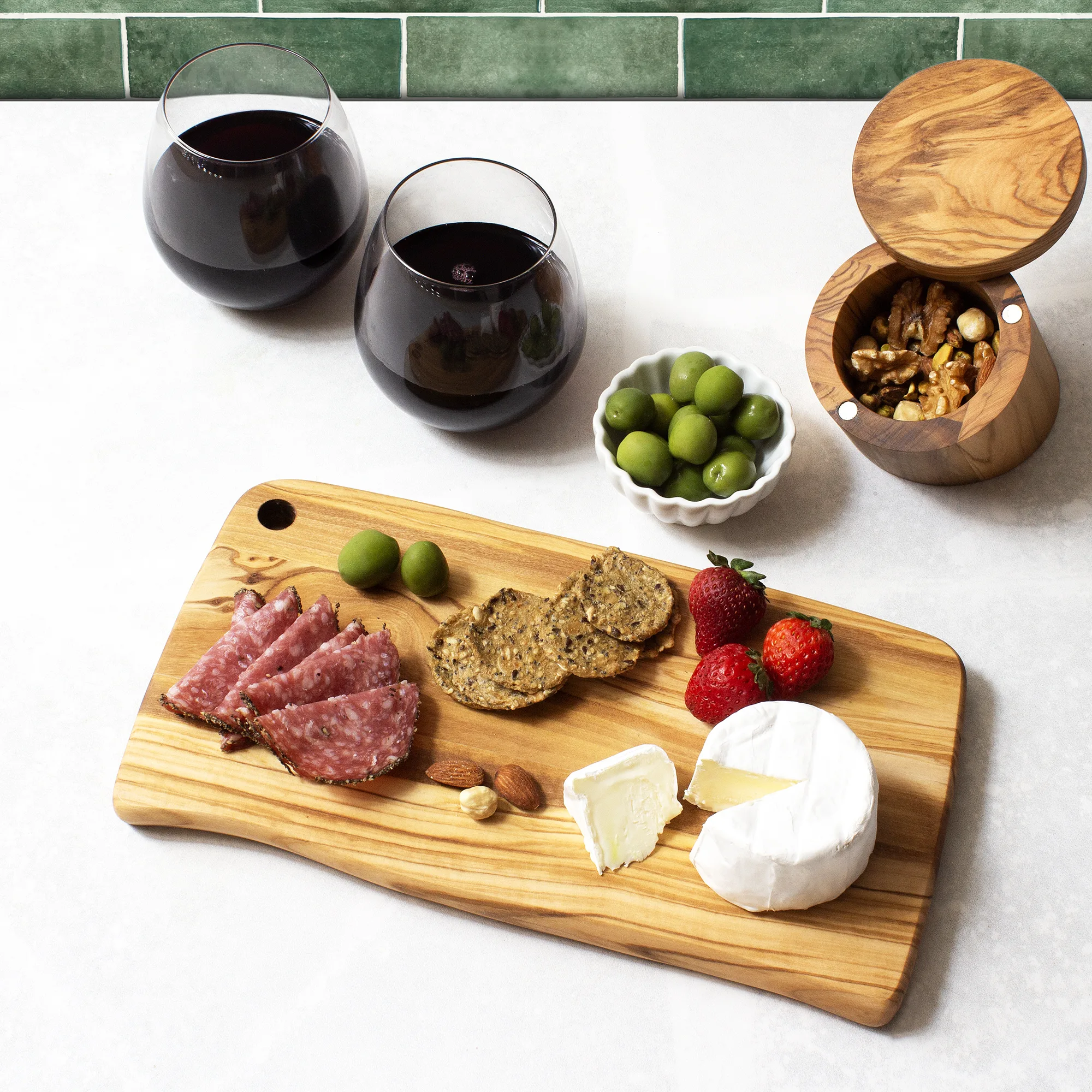 Rock & Branch® Olive Wood Cutting & Serving Board view 4