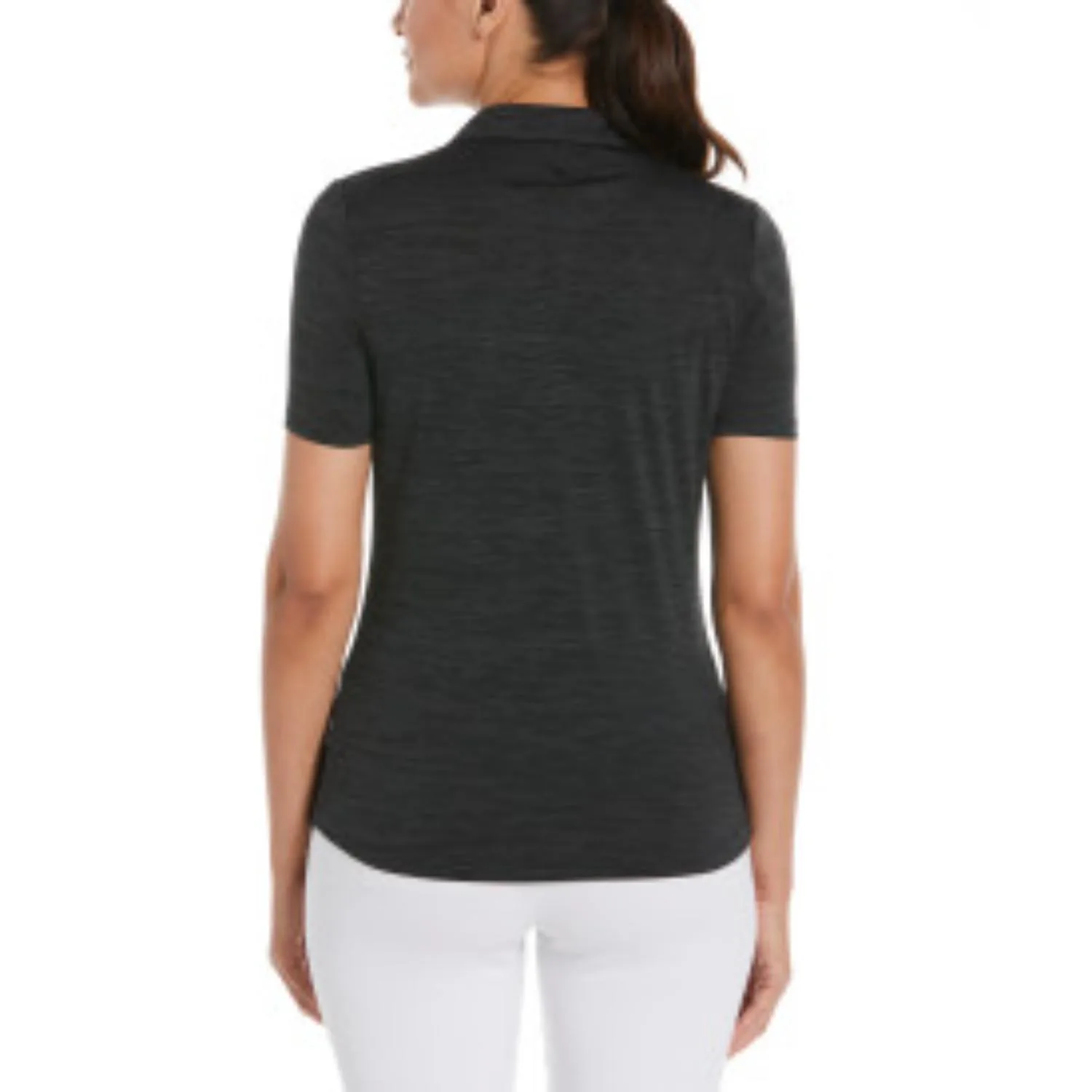 Callaway® Moisture Wicking Broken Stripe Women's Polo Shirt with Custom Logo view 3