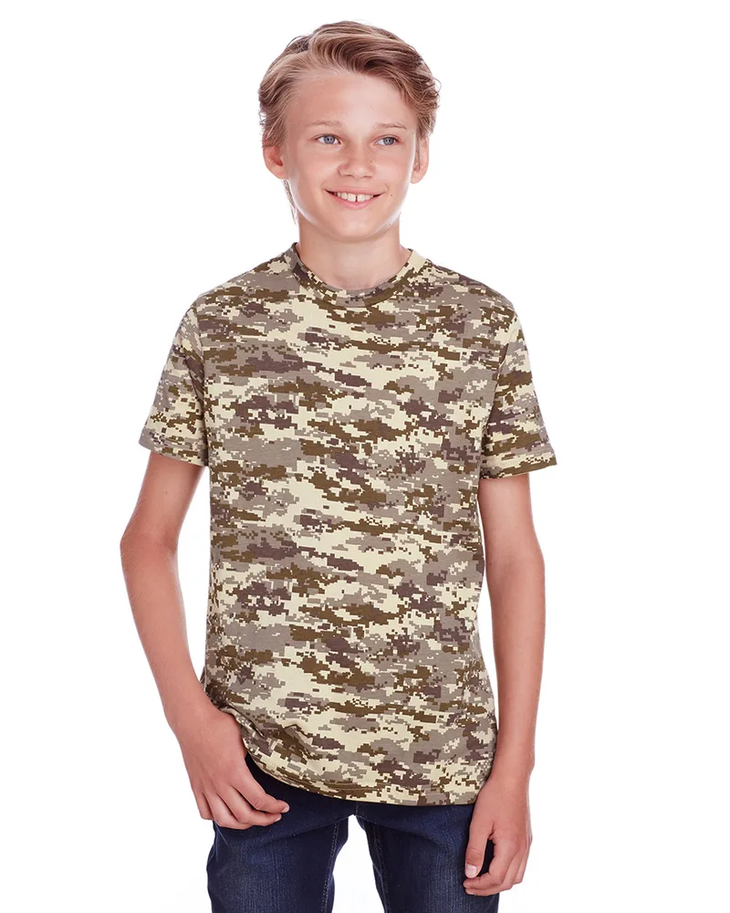 CODE V Youth Camo T-Shirt view 2