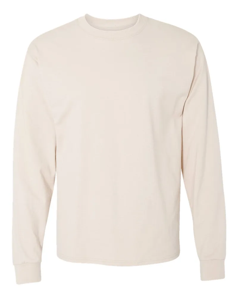 Hanes® Unisex Beefy-T® Long Sleeve T-Shirt view 3