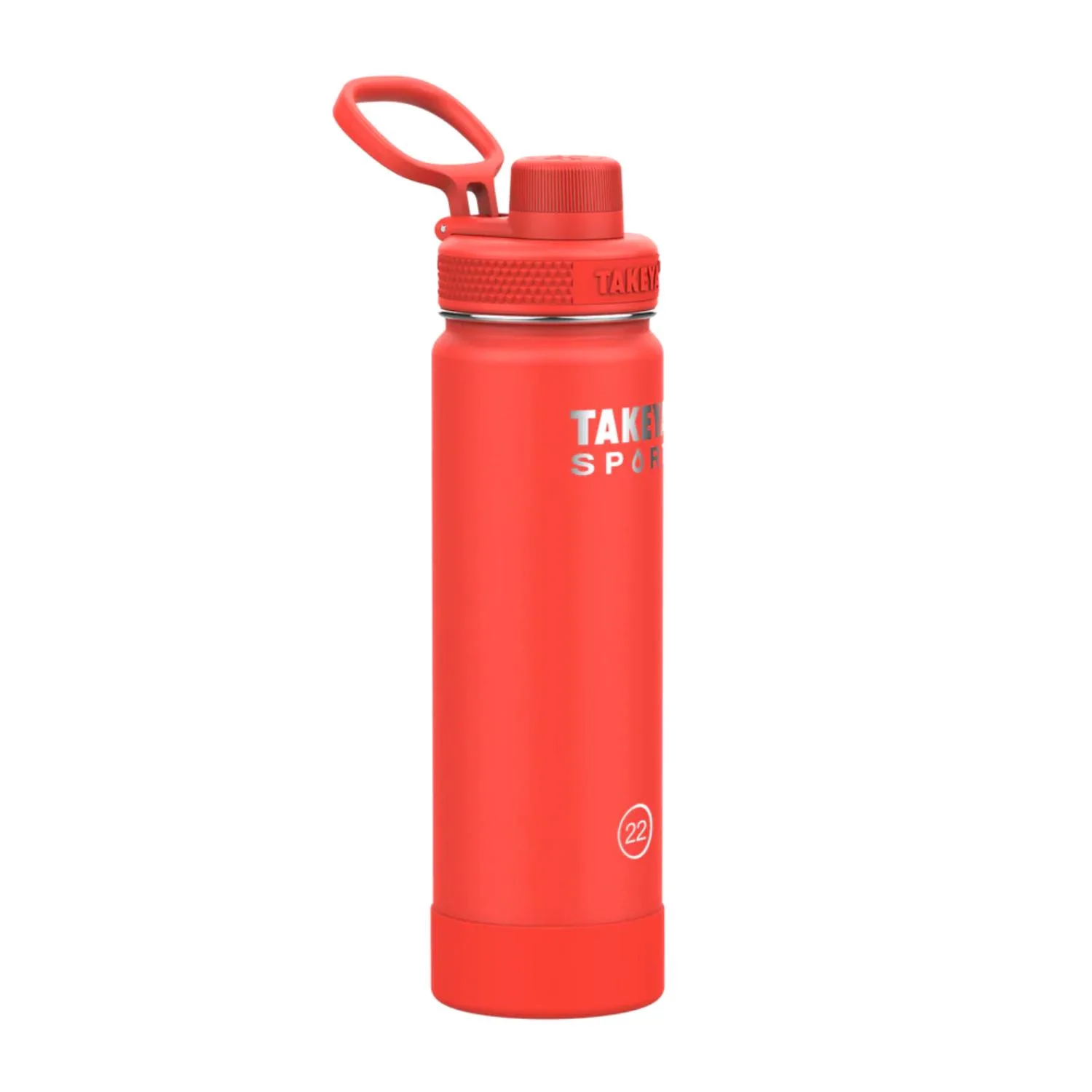 22 oz Takeya® Stainless Steel Insulated Sport Water Bottle w/ Spout Lid view 4