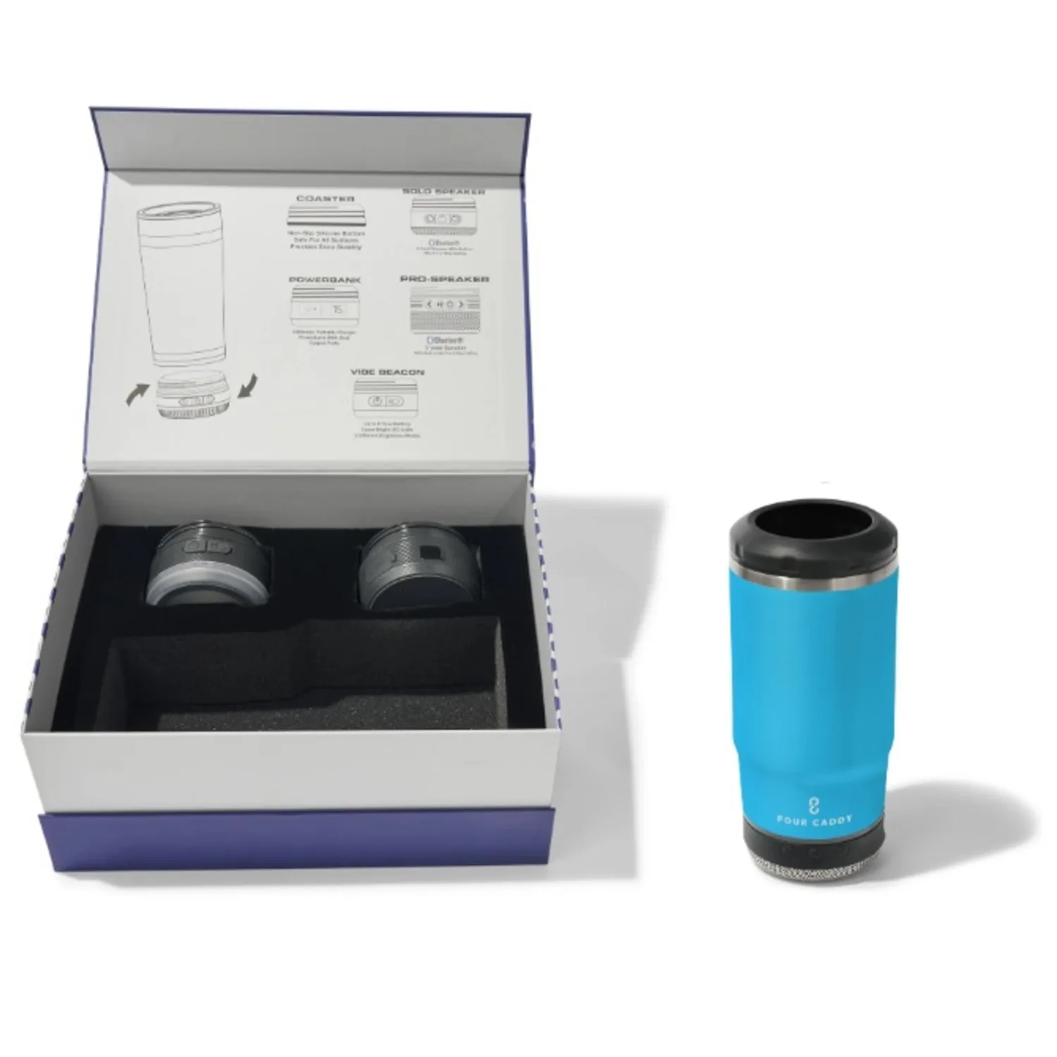 Pour Caddy® Vibe Chill & Brew 14 Oz. Tumbler Gift Set view 6