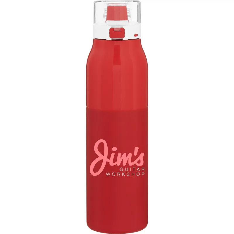 25 oz h2go Vigor Water Bottle (Matte Red)