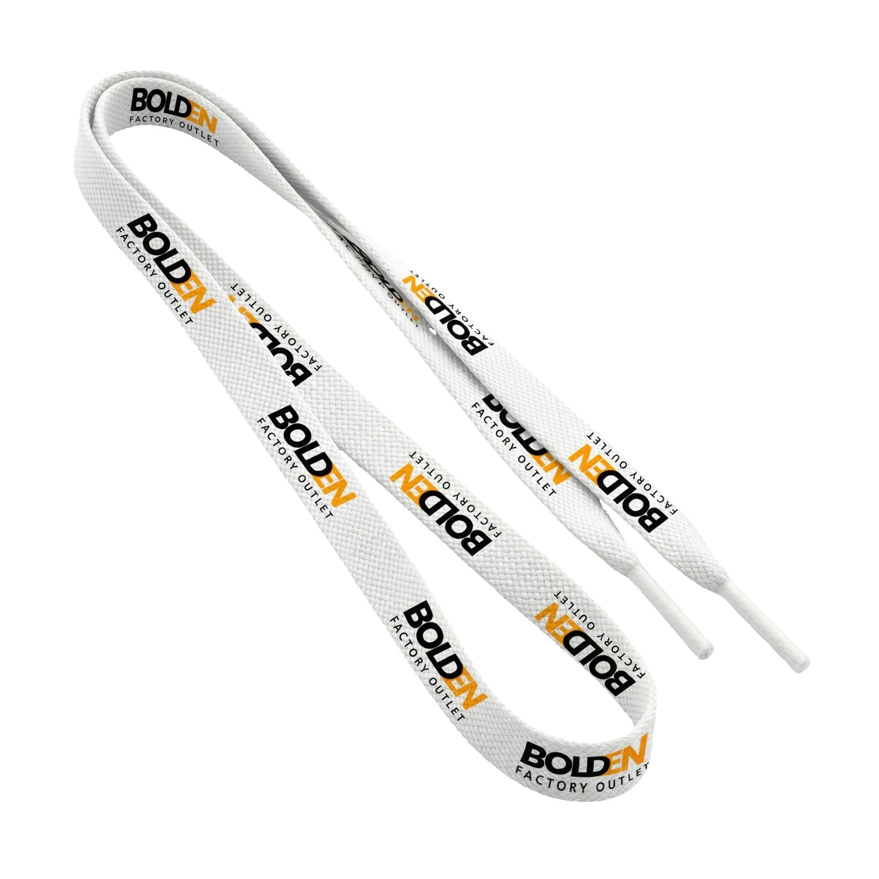 Standard Polyester Dye Sublimated ¾"x45" Shoelaces Pair (Domestically Produced)
