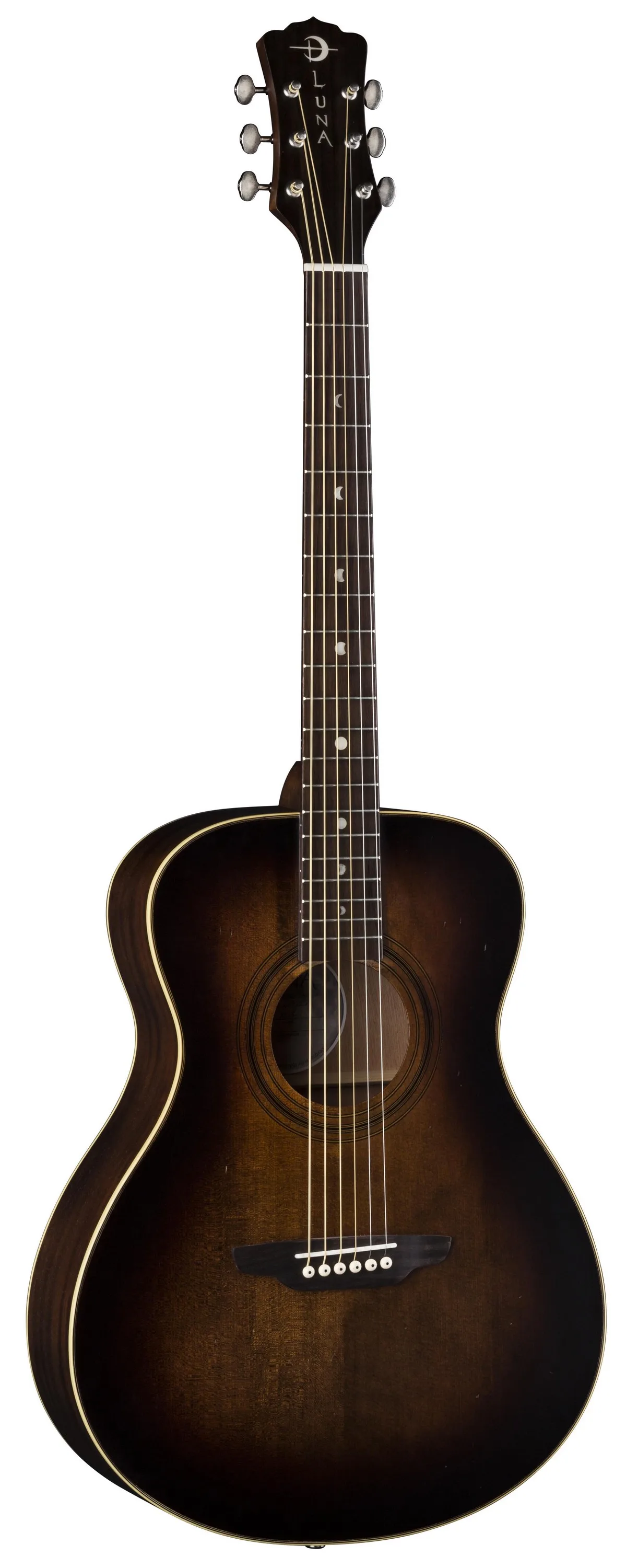 Luna Art Vintage Folk Solid Top Distressed Acoustic Guitar