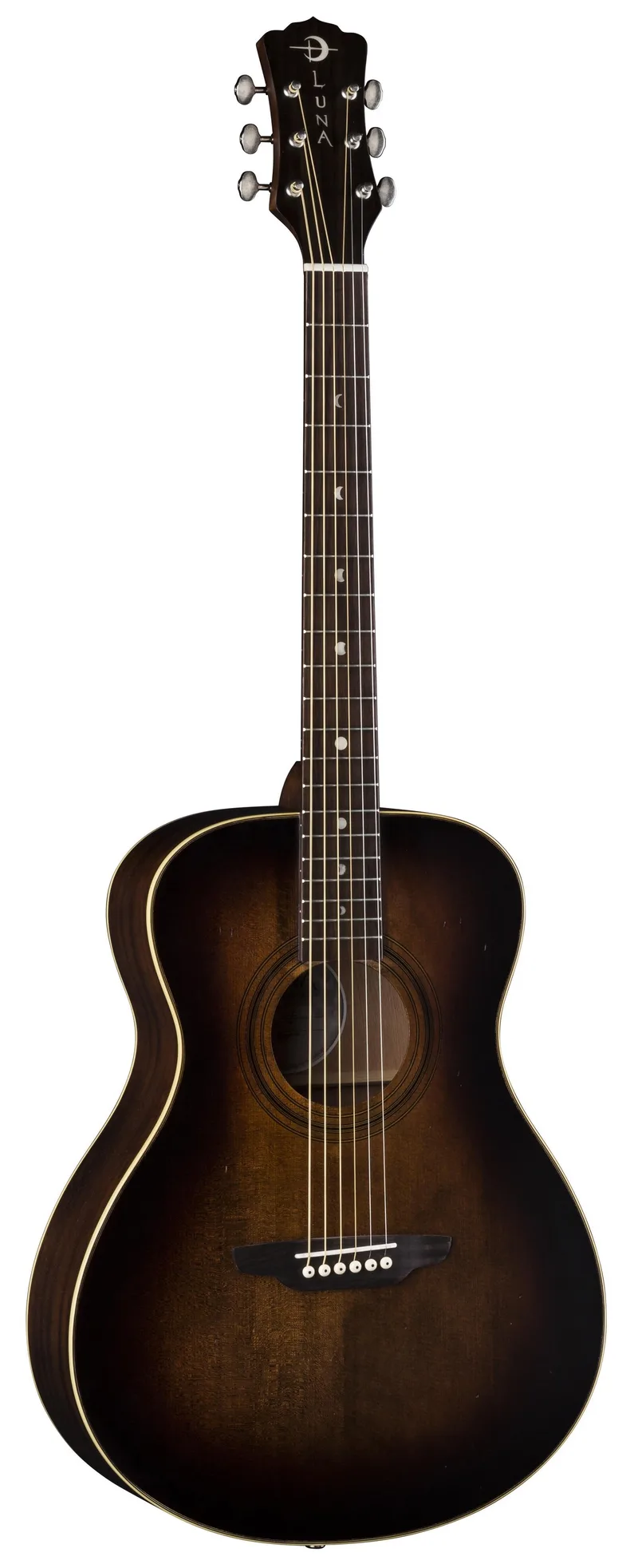 Luna Art Vintage Folk Solid Top Distressed Acoustic Guitar