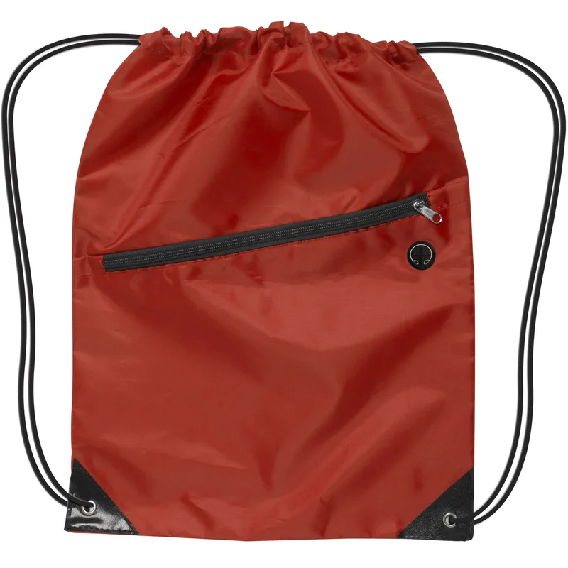Drawstring Backpack w/ Zipper view 7