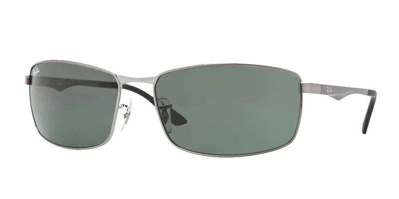 Ray-Ban RB3498 Metal Rectangle Sunglasses