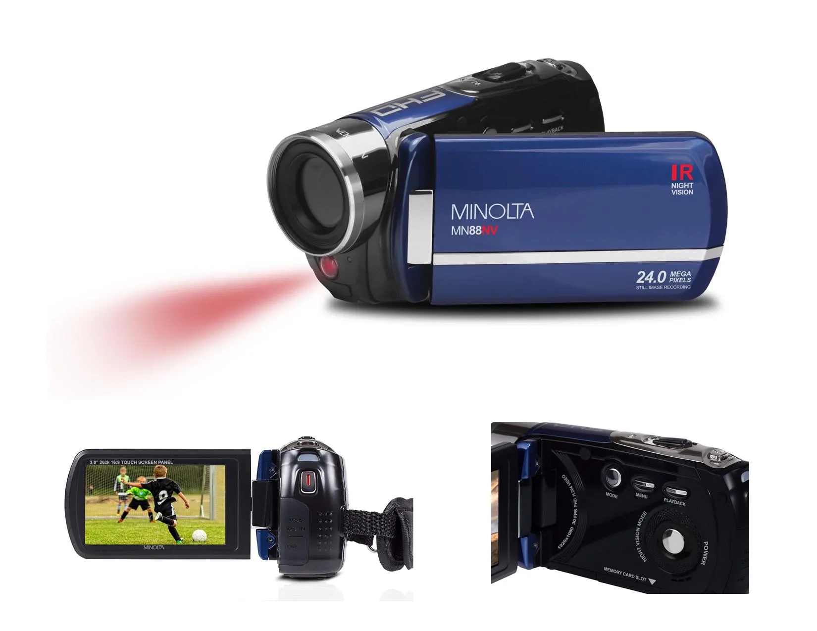 Minolta Full Hd Night Vision Video Camcorder
