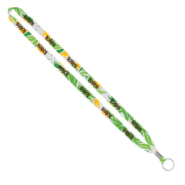 IMPORT Rush 1/2" Dye-Sublimated Lanyard with Silver Crimp & Split-Ring view 4