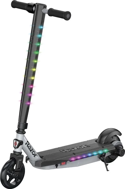 Razor USA Power Core E90 Lightshow Scooter - Silver (Rb)