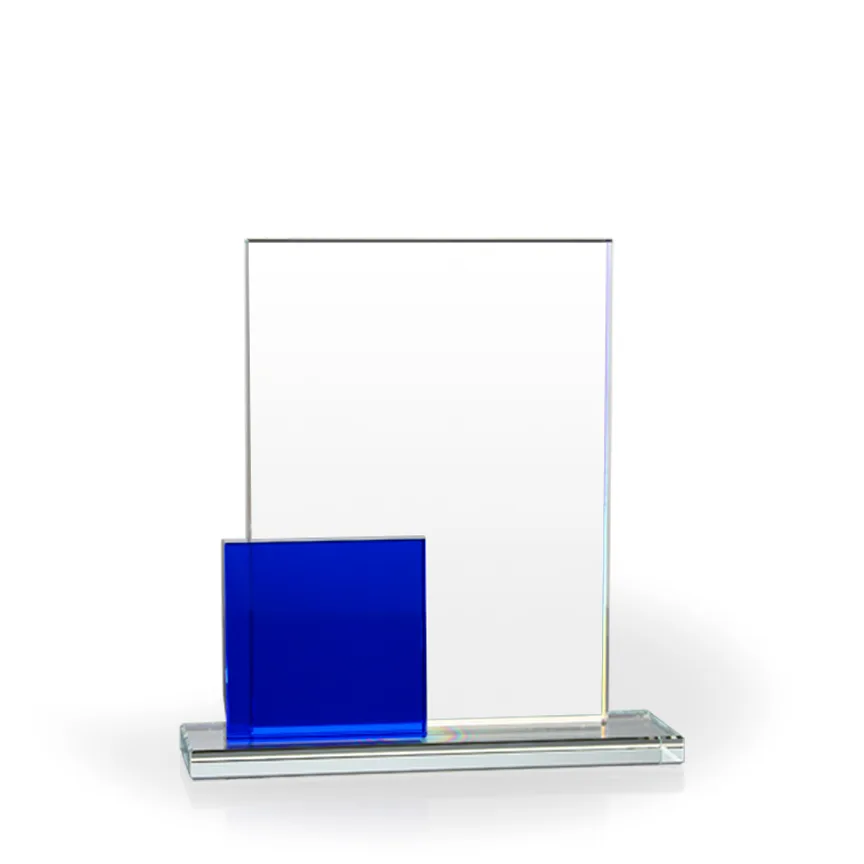 Verve Blue Square Glass Award view 2