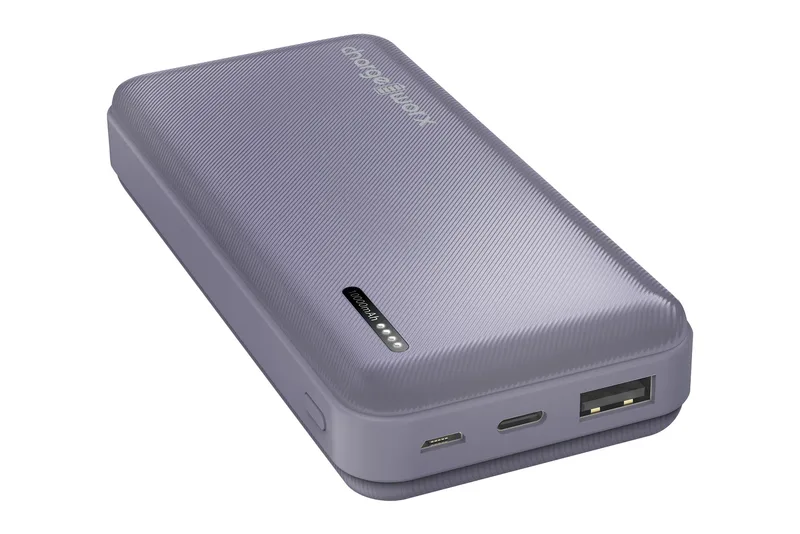 CHARGEWORX Chargeworx 10000Mah Dual Usb Slim Power Bank, Lavender